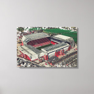 Football Stadium Art - Liverpool, England Canvas Print