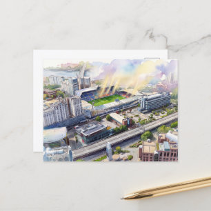 Football Stadium, Brentford, London Holiday Postcard