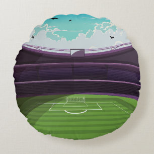 Football Stadium Round Cushion