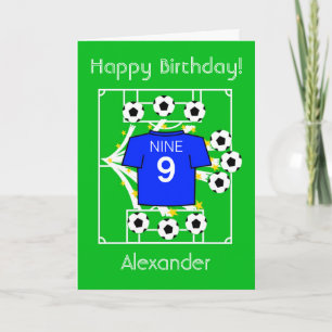 Football Star (All Blue) Card
