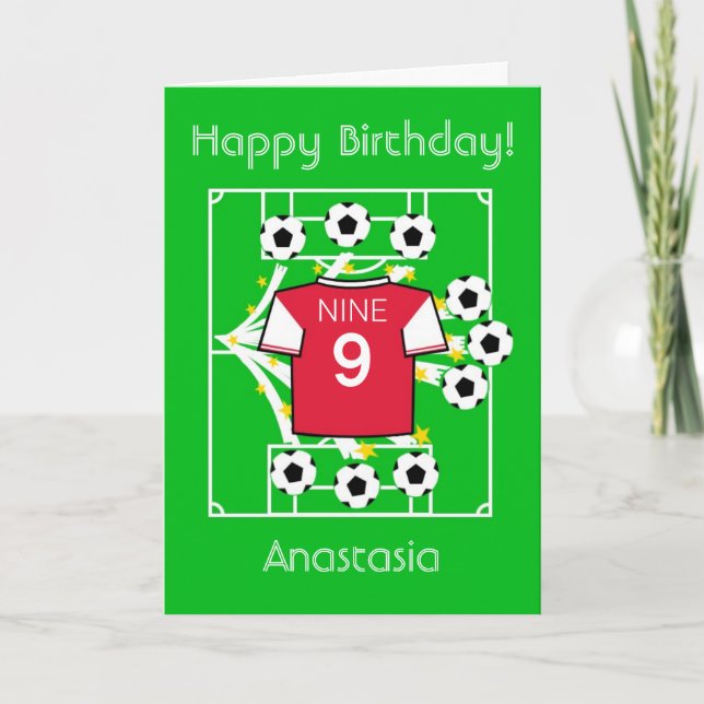 Football Star (Arsenal Red) Card (Front)
