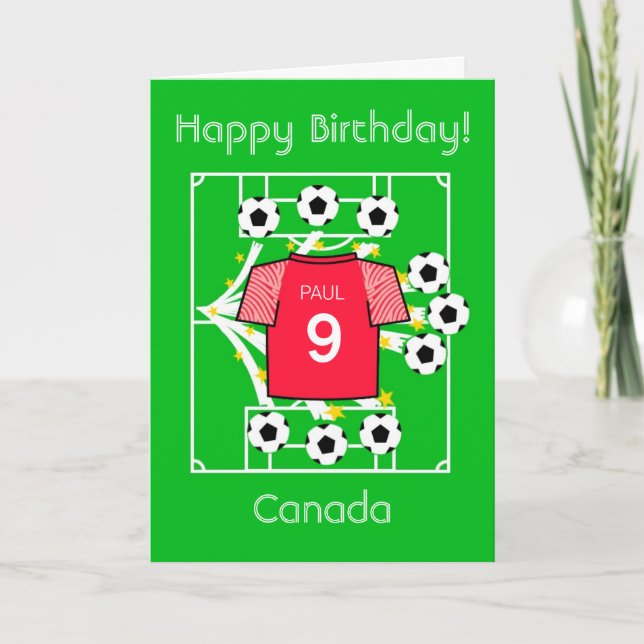 Football Star Canada Card (Front)