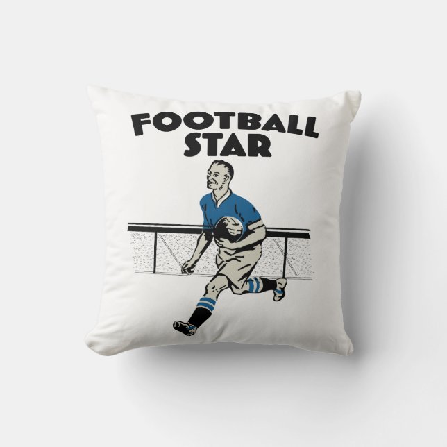 Football Star Cushion (Front)