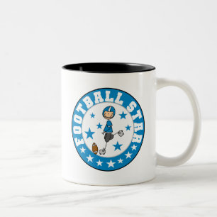 Football Star Two-Tone Coffee Mug