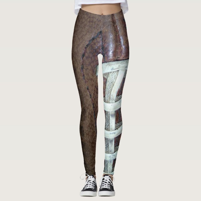 Football Stitches Leggings (Front)