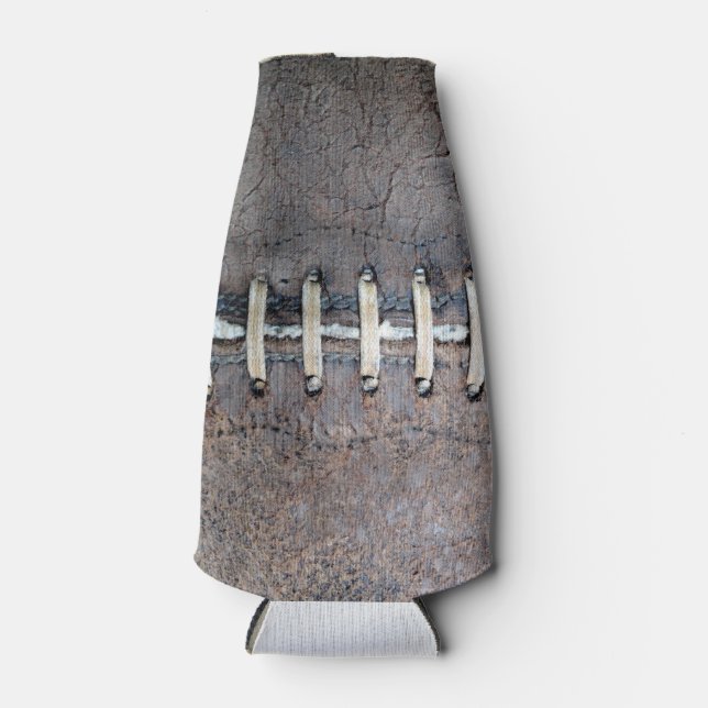 Football Strings Horizontal Bottle Cooler (Front)