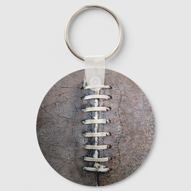 Football Strings vertical Key Ring (Front)