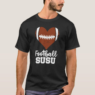 Football Susu Football Heart Grandma Susu T-Shirt