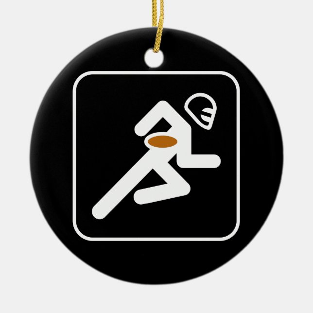 Football Symbol Ornament (Front)