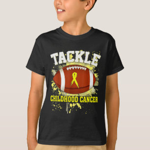 Football Tackle Childhood Cancer Awareness Rug T-Shirt