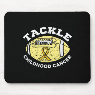Football Tackle Childhood Cancer Awareness Wear Go Mouse Mat
