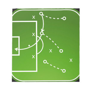 Football tactics board notepad