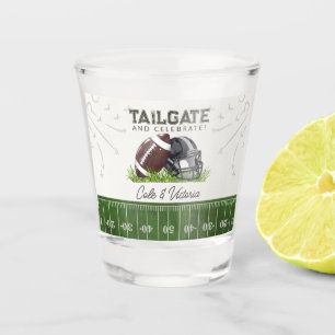 Football Tailgate & Celebrate Couples Shower Shot Glass