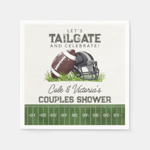 Football Tailgate & Celebrate Touchdown Couples Napkin