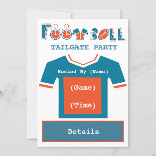 Football Tailgate Party Invitation