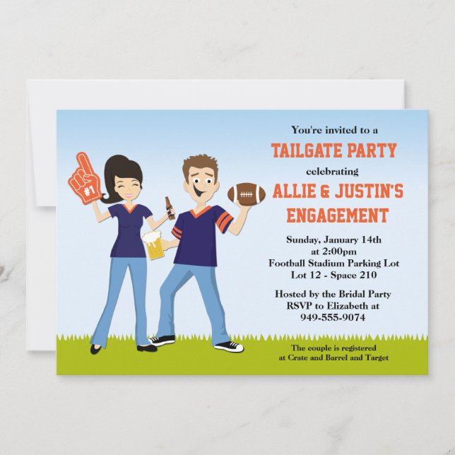 Football Tailgate Party Invitation (Front)