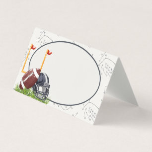 Football Tailgate Touchdown Buffet Place Cards