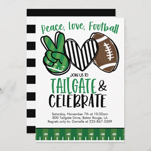 Football Tailgating Invite (Front/Back)