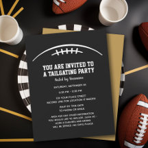 Football Tailgating Party - black gold