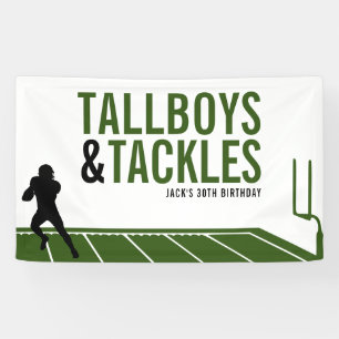 Football Tallboys & Tackles Sports Birthday Party Banner