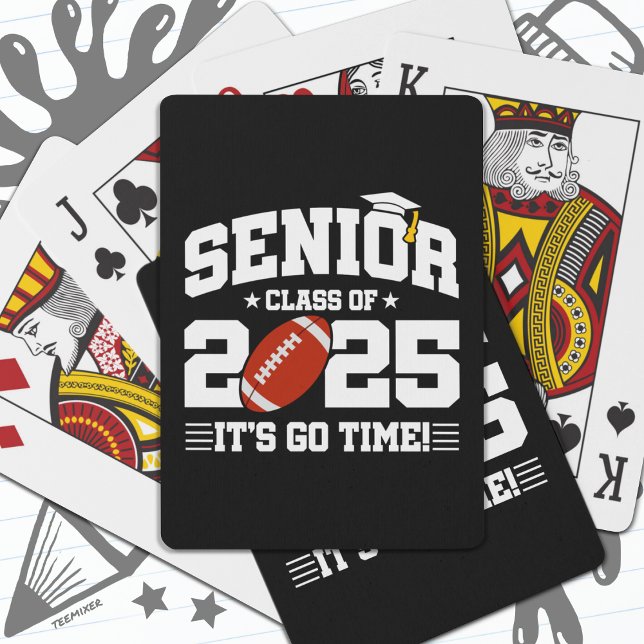 Football Team Class of 2025 Graduation Senior 2025 Playing Cards (Creator Uploaded)