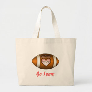 Football Team Mum Large Tote Bag