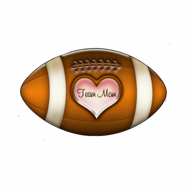 Football Team Mum Ornament Photo Sculpture Decoration (Front)