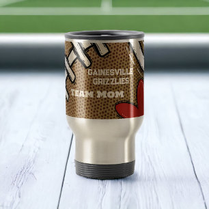 Football Team Mum Personalised Gift  Travel Mug