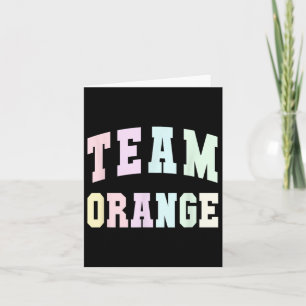 Football Team Orange Summer Camp Squad War Game Sp Card