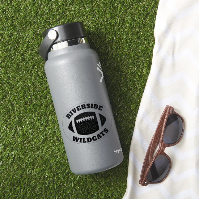 Football team personalised black (HydroFlask Insitu)