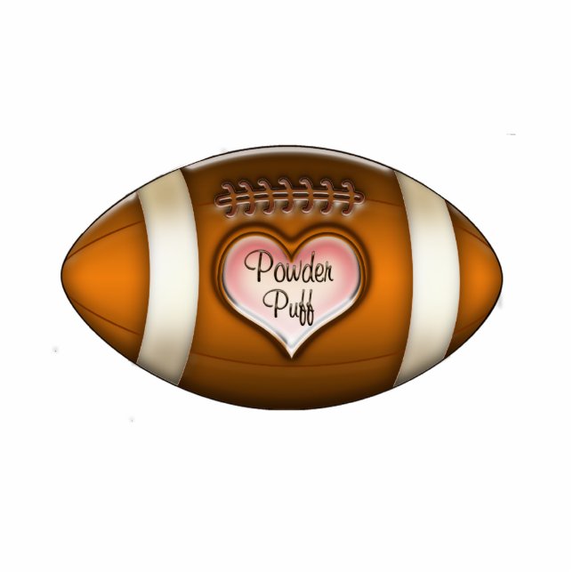 Football Team Powder Puff Ornament Photo Sculpture Decoration (Front)