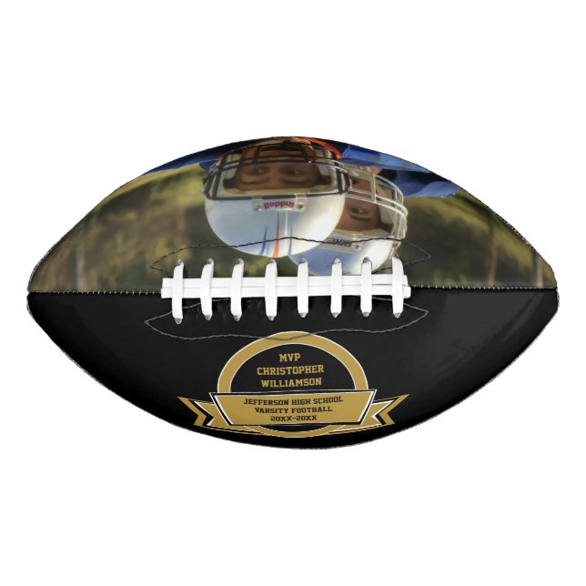 Football Team Sports Award With Your Own Photo American Football (Front)