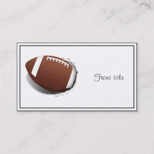 Football Tearing Out Business Card