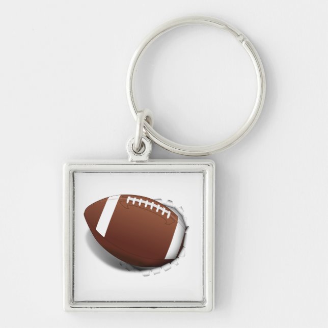 Football Tearing Out Key Ring (Front)