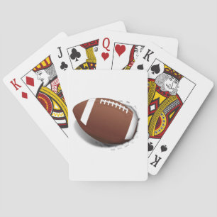 Football Tearing Out Playing Cards