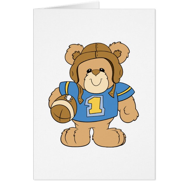 Football Teddy Bear Design (Front)