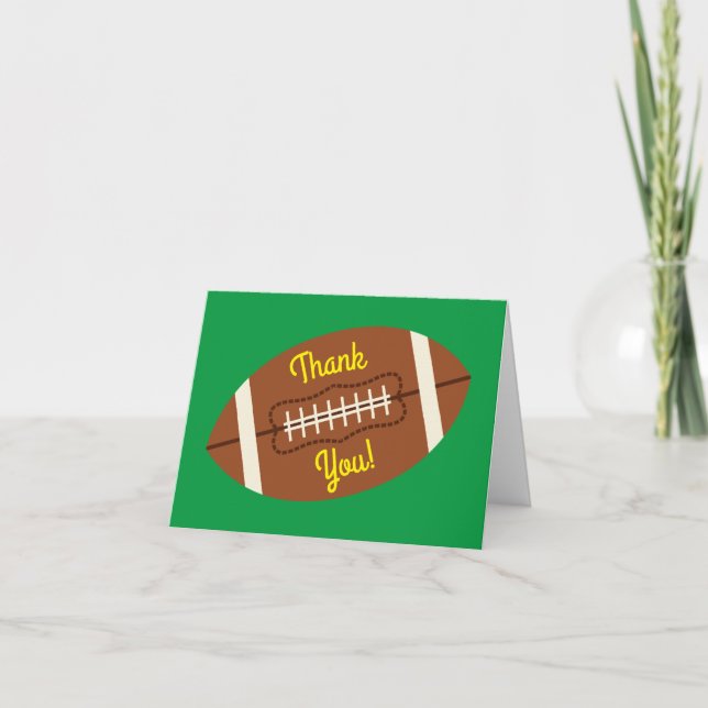 Football Thank You Card (Front)