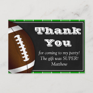 Football Thank You Card for Football Fans
