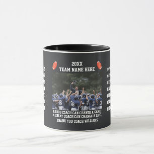 Football Thank You Coach From The Team Players Mug