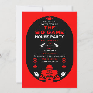 Football The Big Game TV Watch Party Announcement