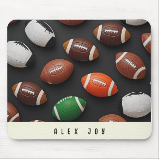 Football theme based Custumized Name  Mouse Mat