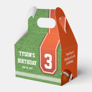 Football Theme Birthday Favour Boxes