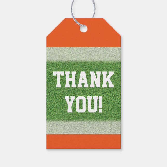 Football Theme Gift Tags (Front)