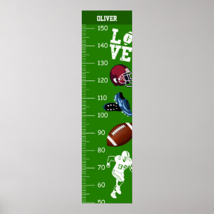 Football Theme Growth Charts