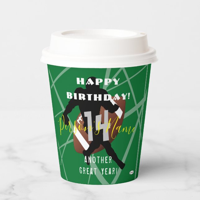 FOOTBALL Theme HAMbyWG Paper Cups (Front)