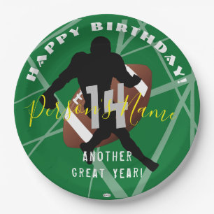 FOOTBALL Theme Paper PlateHAMbyWG Paper Plates