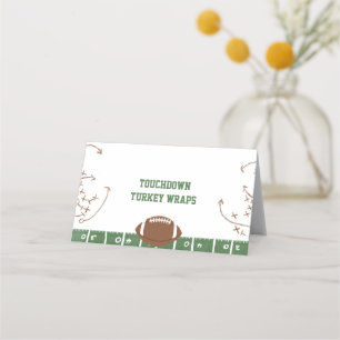 Football Theme Party Foot Tent  Place Card