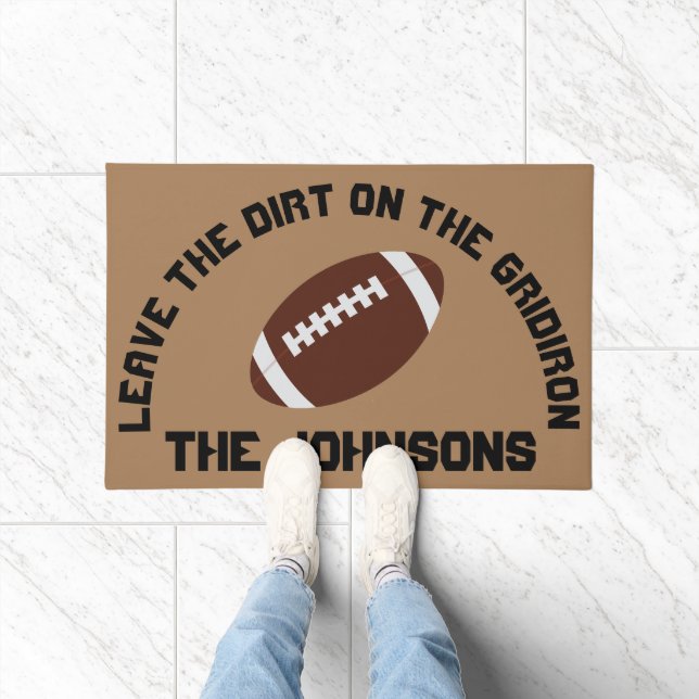 Football Theme Personalised Doormat (Indoor)