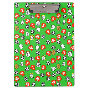 Football Theme with Red Shirts Clipboard