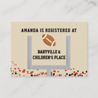 Football Themed Baby Boy Shower Gift Registry
